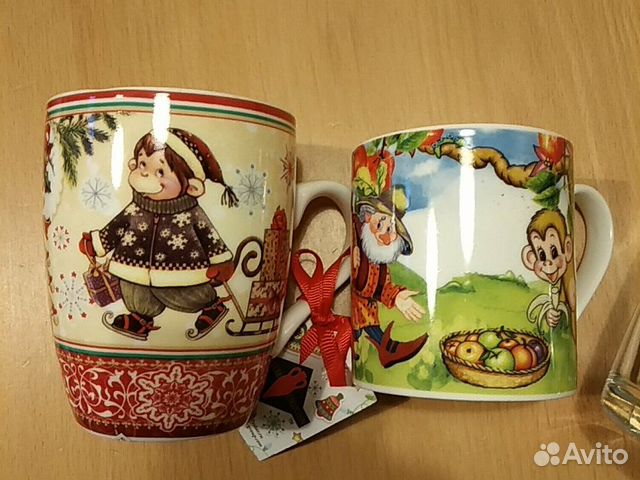 Кружки керамические, 2 шт, новые