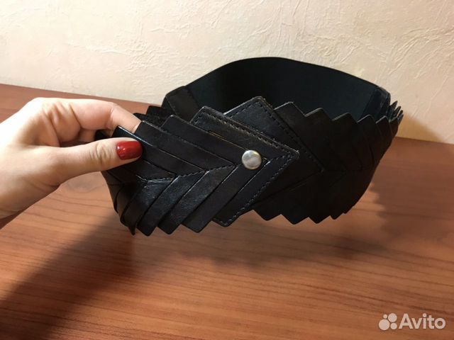 Пояс на талию чёрный, 75 см. На резинке