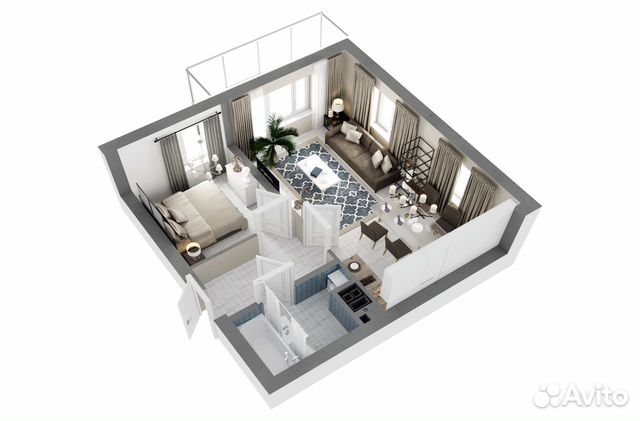 2-к квартира, 45.7 м², 10/24 эт.