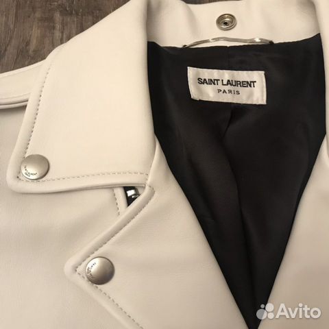 Куртка кожаная Saint Laurent