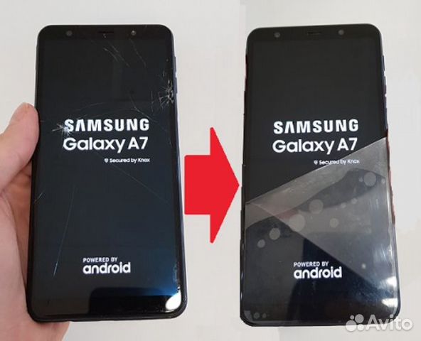 Замена стекла SAMSUNG A7 2017 /Стекло SAMSUNG A720