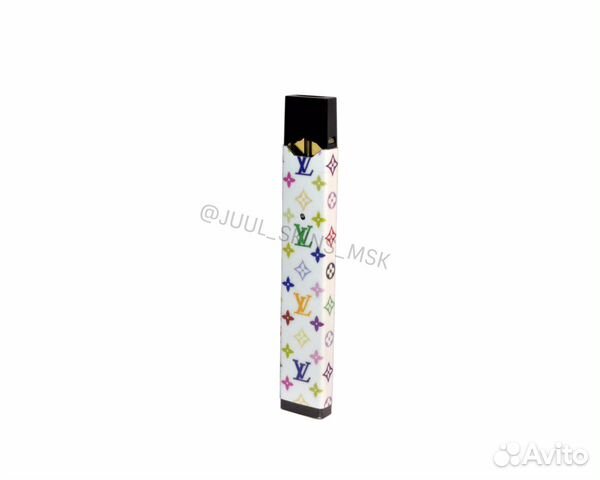 Louis Vuitton white juul skin (обложка на Джул лв