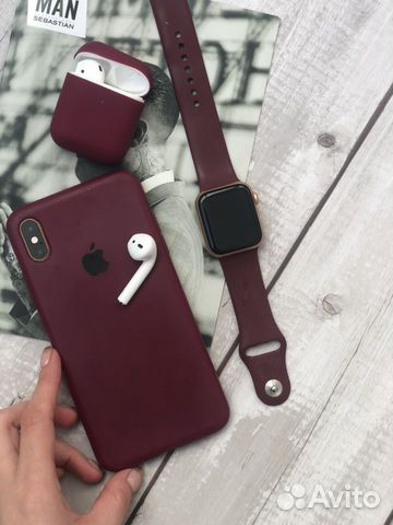 Чехол / Ремешок на iPhone / Apple Watch цвет марса Чехол / Ремешок на iPhone / Apple Watch цвет марса