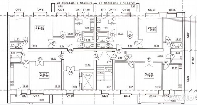 2-к квартира, 51.7 м², 8/9 эт. 2-к квартира, 51.7 м², 8/9 эт.