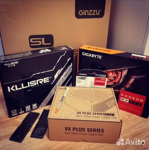 Игровой пк(6/12 2,9Ghz;8gbRAM;RX560 4gb;1Tb/120gb)
