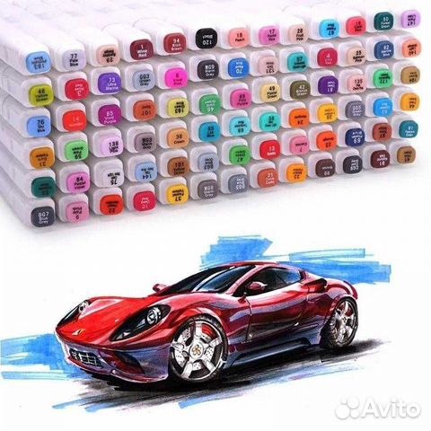 Новые акварельные sketchmarker маркеры премиум Новые акварельные sketchmarker маркеры премиум