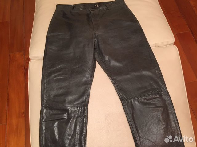 Брюки кожаные мужские Calvin Klein 48 размера