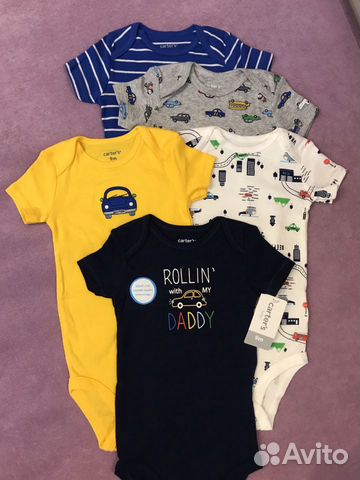 Новый набор Carter’s из 5 боди на 9 месяцев Новый набор Carter’s из 5 боди на 9 месяцев