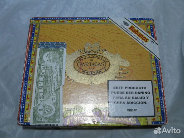 Коробка из под сигар partagas