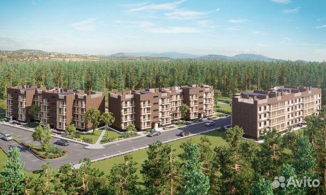 1-к квартира, 42 м², 1/4 эт.