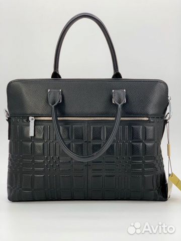 Новая мужская сумка портфель из кожи Burberry Новая мужская сумка портфель из кожи Burberry