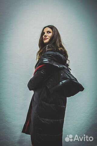 Пуховик удлиненный зимний