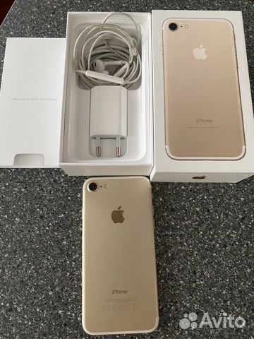 Телефон iPhone 7, Gold, 32 gb