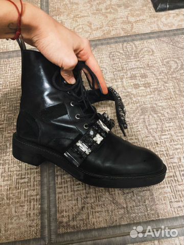 Ботинки zara кожаные Ботинки zara кожаные