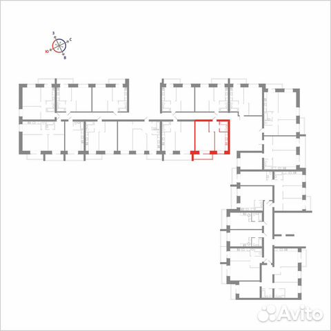 1-к квартира, 45.2 м², 9/14 эт.