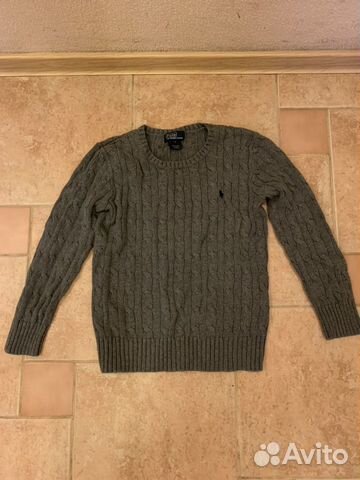 Свитер для мальчика 7 лет, серый цвет, фирма Polo
