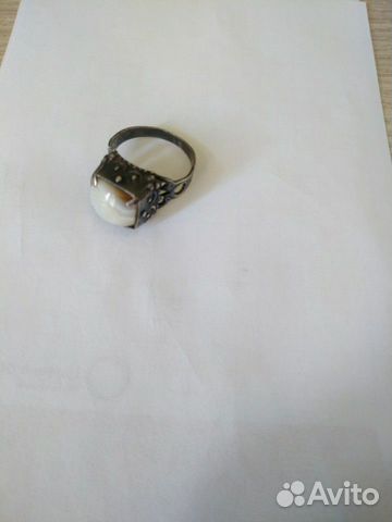 Кольцо старинное серебряное 875 проба