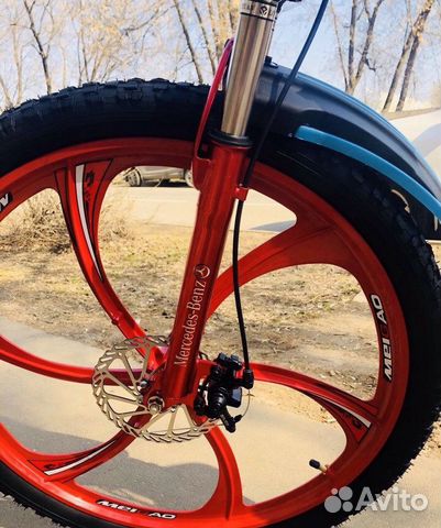 Велосипед на литых дисках