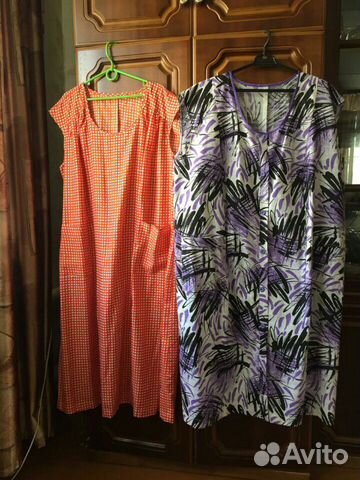 Новый халат и платье большого размера