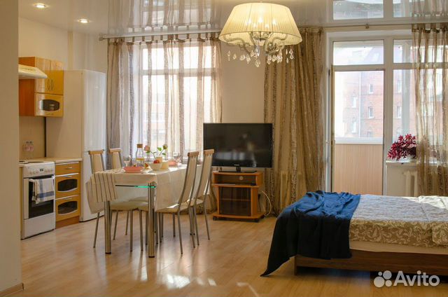 

Квартира-студия, 45 м², 4 кровати