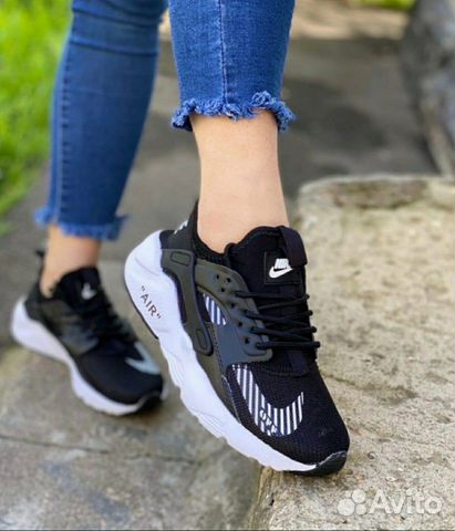 Кроссовки ж Nike Air Huarache black лето Кроссовки ж Nike Air Huarache black лето