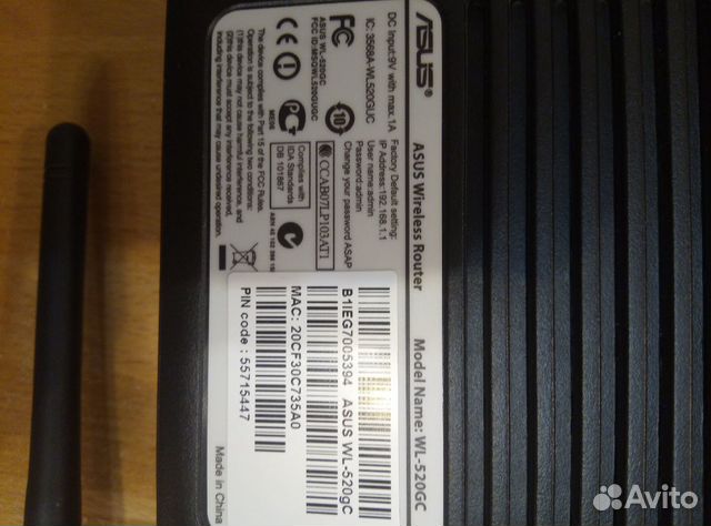 Роутер Asus wl-520GC Роутер Asus wl-520GC