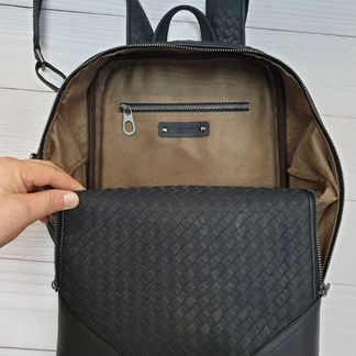 Новый мужской рюкзак Bottega Veneta черный
