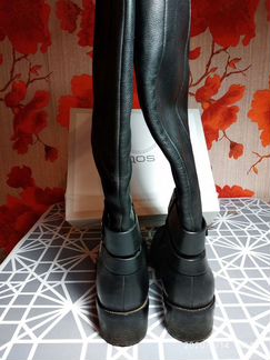 Сапоги кожаные (38р.)