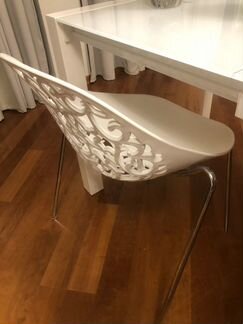 Стулья обеденные пластик металл