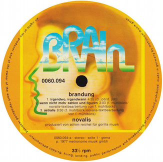 Lp Novalis Brandung 1977 germany