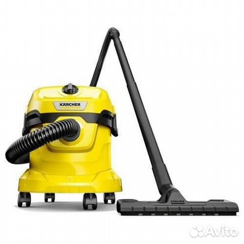 Пылесос 1000Вт karcher WD 2 Plus объем конт. 12л