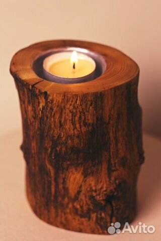 Подсвечник (дуб). Ручная работа