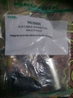 Разъем Neutrik NC5MX В продажи есть еще