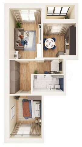 2-к. квартира, 63 м², 10/17 эт.