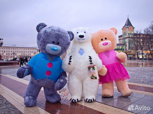 Мишки аниматоры 2,5метра. Праздники.Поздравления