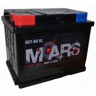 Надежный аккумулятор mars 60 а/ч прямой (для ваз)