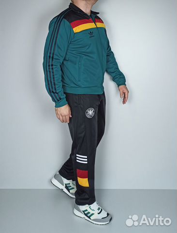 Новый костюм adidas Германия - зеленый 80 90