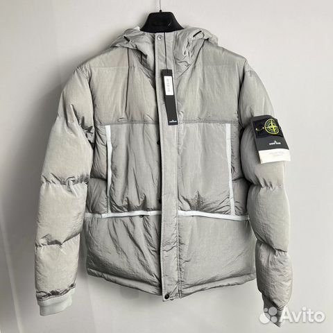 Stone Island nylon metal светло-серая