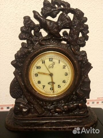 Настольные часы Златоуст Куса. Чугун 1956г