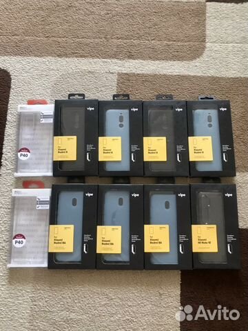 Чехлы, защитные стекла и пленки новые в упаковке