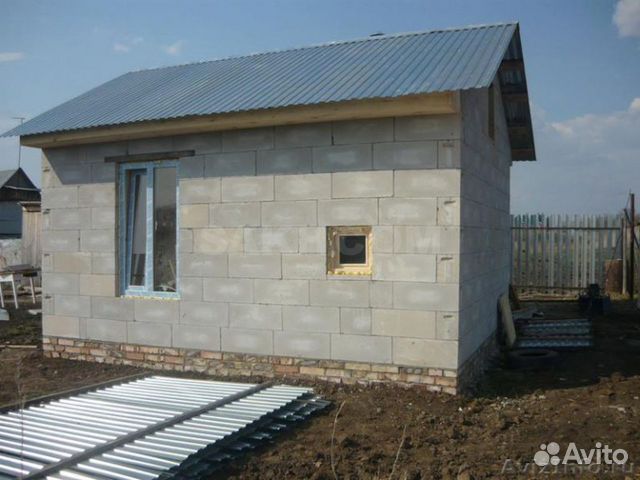 Баня из блоков фото цена