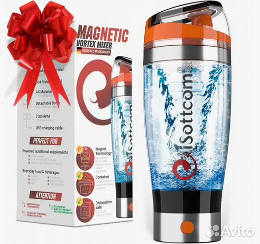 Шейкер iSottcom, электрический, 2 в 1