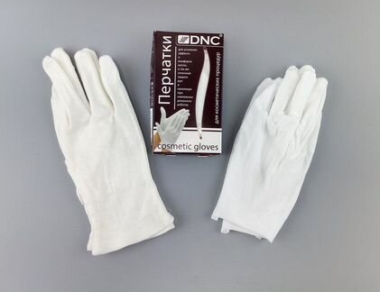 Перчатки белые, х/б