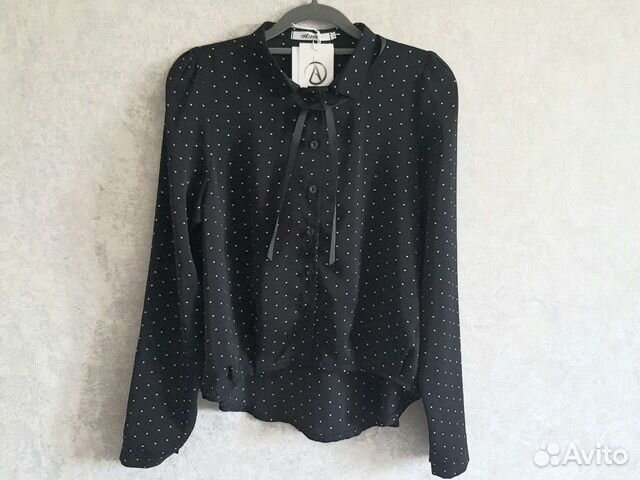 Блузка школьная подростковая 164 черная