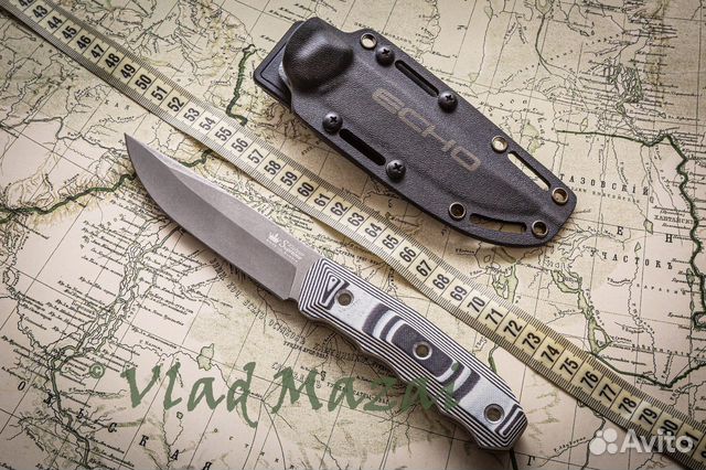 Нож Echo D2 TacWash Kizlyar Supreme