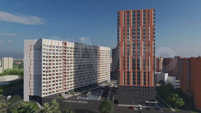 2-к. квартира, 53,6 м², 9/15 эт.