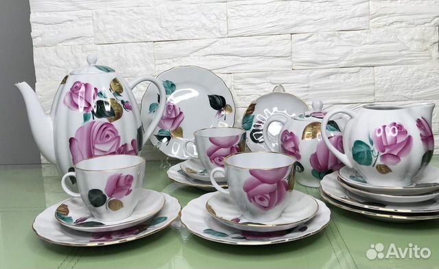 Кофейный сервиз лфз «Роза»