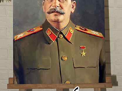 Сталин (Джугашвили И. В.) портретна холсте 40х50см