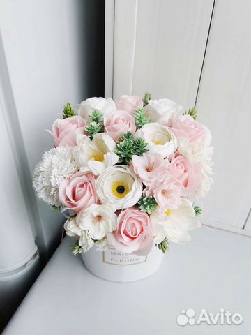 Цветы из мыла и новогодние букеты на заказ