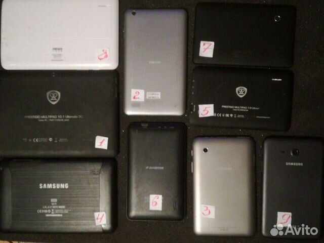 Планшеты 9 шт на восстановление з/п